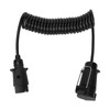 7 Pin Trailer Plug With 98.4in Spring Extension Cable 12V