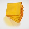 Pack of 4 Jumbo Yellow Duster 100% Cotton Cleaning Cloth
