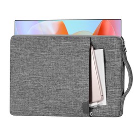 Banero 15.6/16.1-inch Portable Monitor Case with Acessories Storage, Portable Monitor Sleeve for Most 15.6/16.1" Portable Monitors, Compatible with KYY ARZOPA VILVA MNN ForHelp KEFEYA, (Gray)