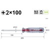 VESSEL, Crystalline Standard Screwdriver, +2 x 100, 6300