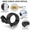 Haple Premium Bike Lock with 2pcs Keys, 4 Feet Professional