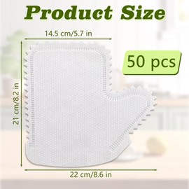 Betinyar 50pcs Multi-Purpose Washable Dusting Gloves, Dusting Gloves for House Cleaning Kitchens