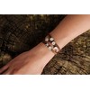 DUR A1597.HERZ Bracelet with Sand Element Sterling Silver and Brown