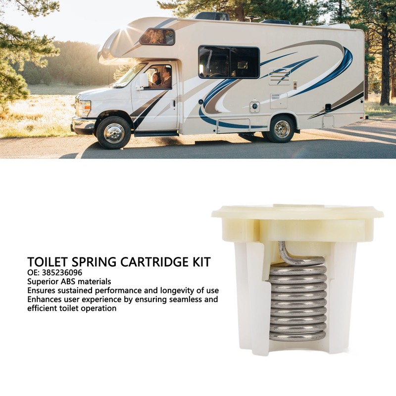 RV Toilet Spring Cartridge Kit ABS Plastic Long Lasting Use