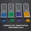 Jadeshay 400pcs Cuñas Dentales Desechables de Plástico con Orificio en