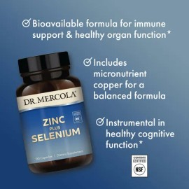 Dr. Mercola Zinc Plus Selenium 90 Cpsulas Na                                                                                                          