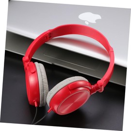 OSALADI Lightweight Foldable Over-Ear Headphones with Microphone Volume Control Smartphones Laptops and Tablets Red Enjoy Sound and Deep Bass Portable Design for Outdoor Use