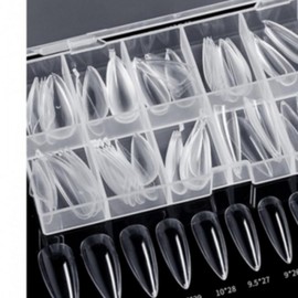 Other Malcantip Gel 120pcs Nail Artificial Extension Nail Coffin Tips Poly, 3-Malkantip-Coffin / 기타 말캉팁 젤 120pcs 손톱 인조 연장 네일 코핀 팁 폴리, 3-말캉팁-코핀