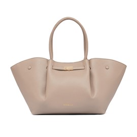 NEWBELLA Women's Vegan Leather Tote Bag, Handbags for Women Shoulder Bag with Large Capacity,Etoupe