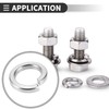 Motoforti 10pcs Universal Spring Lock Washers for M12 Screws, 12.5mm