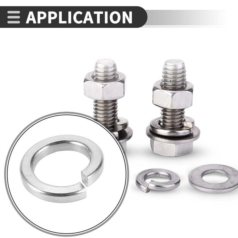 Motoforti 10pcs Universal Spring Lock Washers for M12 Screws, 12.5mm