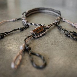 Call Lanyards for duck and goose calls - Color: Grey/Black