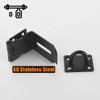 JQK Door Hasp Latch 90 Degree, Stainless Steel Safety Angle