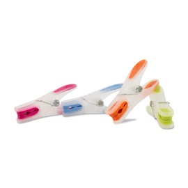 Sohfa Clothes Pegs with Bag, Peg Bag with Set of 25 / 50 Clothes Pegs, Made of Sturdy Plastic, Clothes Pegs Bag incl. Lobster Clasp