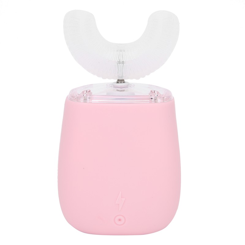 Children Electric Toothbrush Teeth Cleaning Massage UShape Waterproof Automatic Toothbrush(Pink
