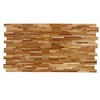 Bare Decor EZ-Wall 3D Mosaic Tile in Solid Teak Wood,