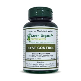 Green Organic Supplements Cyst, Breast Cyst, 90 VCaps, High Absorbable, Non-GMO, Gluten-Free (Pack of 4)