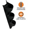 GlowShift Universal Black Triple Pillar Gauge Pod - Fits Any