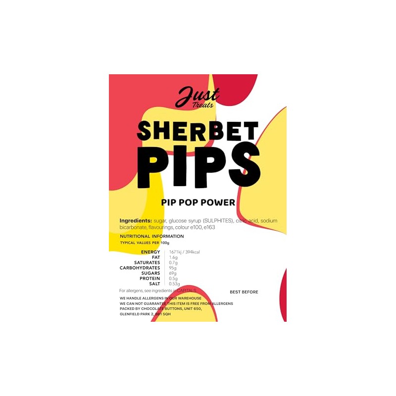 Just Treats Sherbet Pips (500g Share Bag)