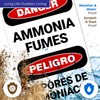 Danger Ammonia Fumes Bilingual Sign, 12x18 Inches, 55 mil Thick