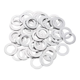 sourcing map 50 Pcs M12 Flat Washer, 12x20x0.8mm Thickened 304 Stainless Steel Flat Spacers for Screw, Bolt, Automotive, Industrial Machinery