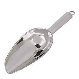 Pala de Uso General para Harina de Hielo de Acero Inoxidable de Fondo Redondo, Cuchara Multifuncional para Comida de Hielo, Granos de Café, Pala de Fruta Seca(24OZ)