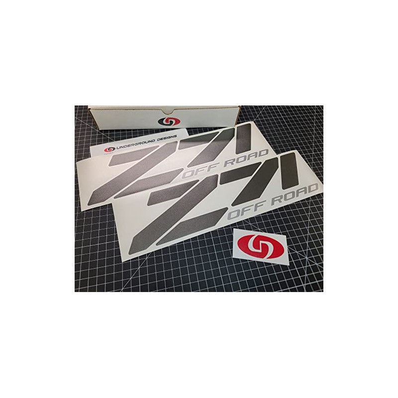 Z71 Off Road Chevy Fender Decal Tailgate Sticker 15" (Metallic