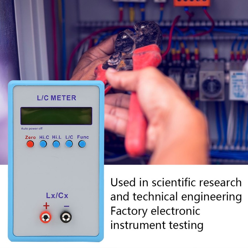 Inductance Capacitance Meter Handheld l C Meter Electric ABS LCR