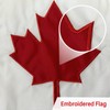 AMZFLAG Canadian Flag 12x18 Inch for Boat, Embroidered Canadian Boat