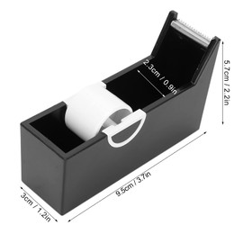 Desktop Tape Dispenser, Eyelash Extension Tape Dispenser Holder Portable Desktop Tape Cutter Eyelash Tape Dispenser for Home Salon Eyelash Extensions Supplies(Black)