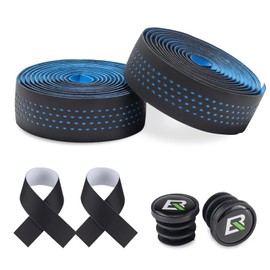 ROCKBROS Handlebar Tape Vibration Dampening Anti-slip Aluminum Alloy Lock on both Sides High Strength hard Plastic Multiple colors Road Bike Mountain Bike