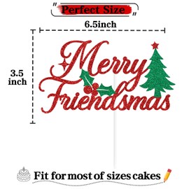 Decoración de pastel con purpurina roja para Feliz Navidad/Feliz Navidad/Bebida Grinches, Navidad amigos de Navidad, Navidad, fiestas navideñas