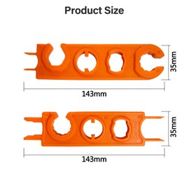 BuyWeek Solar Spanner for Solar Panel Cable, PV Quick Tight Male/Female Plug Disconnect Tool, 1 Pair Solar Panel Connector Wrench for PV System Wire and Connector