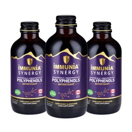 Immunia Synergy. Elderberry Supplement for Immune System Support - Powerful Natural Antioxidant. POLYPHENOLS: Anthocyanins, Quercetins. Elderberries from Canada. 3-Pack…