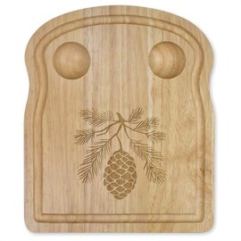 Azeeda 'Pine Cone and Branches' Wooden Breakfast Board (WB00089650)