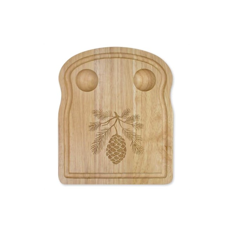Azeeda 'Pine Cone and Branches' Wooden Breakfast Board (WB00089650)