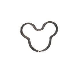 West Coast Paracord Metal Keychain Rings – Organize Keys, ID Badges, and Charms (Mouse, 4 Pack)