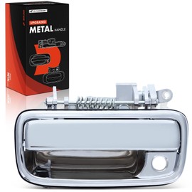 A-Premium Front Left Driver Side Upgraded Metal Exterior Door Handle with Keyhole Compatible with Toyota Tacoma 1995-2004, Chrome, Replace# 6922035020