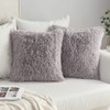 MIULEE Pack of 2 Luxury Faux Fur Throw Pillow Cover