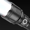 Telescopic Focus Flashlight XHP160 LED Super Bright Flashlight for Camping