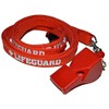 Lifeguardgear RED Classic 40 Whistle + Lifeguard White Printed Lanyard