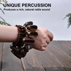 2 Pcs Cacho Seed Rattle Bracelets, Nature Sound African Nut