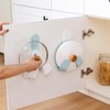Badi High Adjustable Pot Lid Holder Organizer for Cabinet, Inside