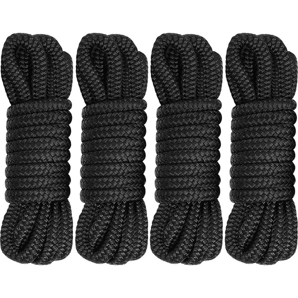 Boat Dock Lines 1/2 Inch x 16 ft Double Braid