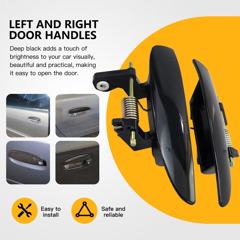 Both Outside Door Handle Levers Replacement for 1996 Acura Integra