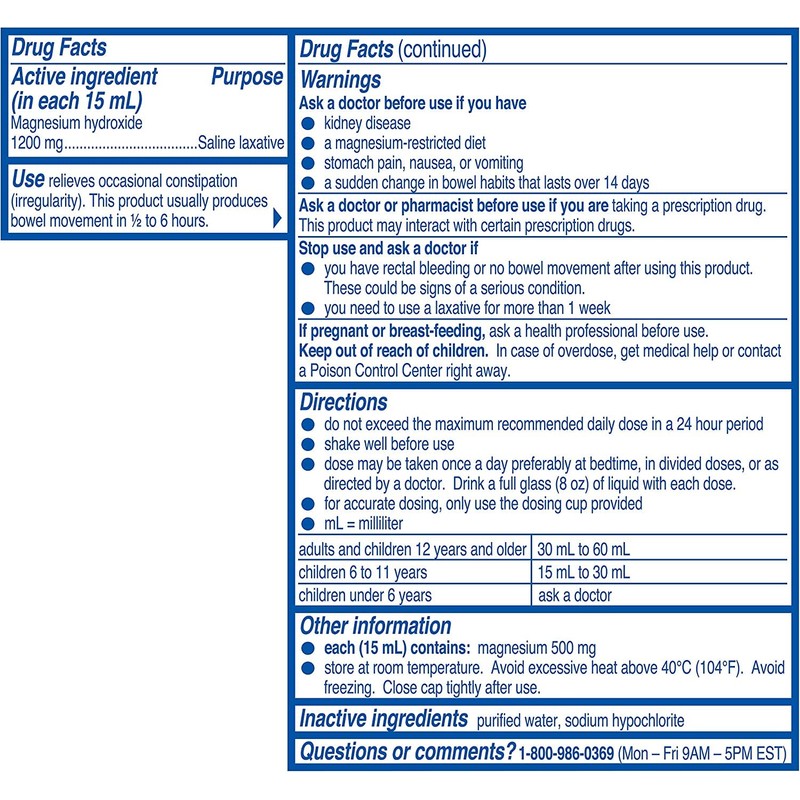 Phillips' Phillips' Milk of Magnesia Original 26 Fl Oz, Pack