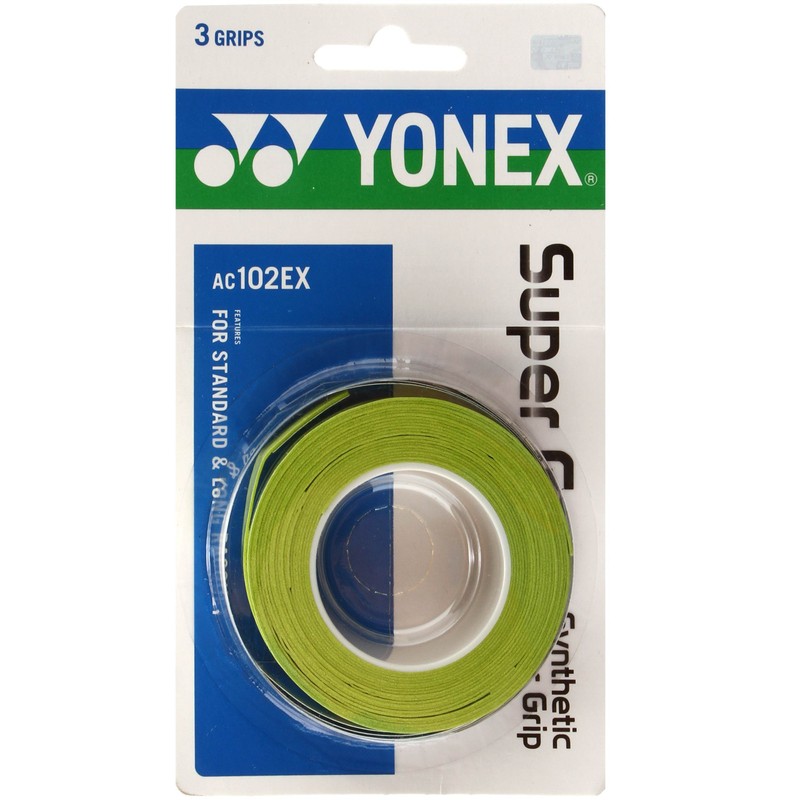 YONEX Super GRAP Tennis Overgrip - 3 Pack in Lime