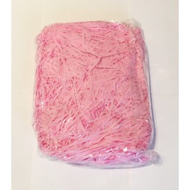 100g Luxury High Quality Shredded Tissue Paper Hamper Fill Basket Shred Gift Filling Tissue Various 12 Colours (Pink)
