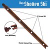 GoPong Das Shotten Ski - Rustic Wood 4 Person Drinking