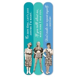 to Save Time 3-Pack Funny Vintage Style Emery Boards SME16